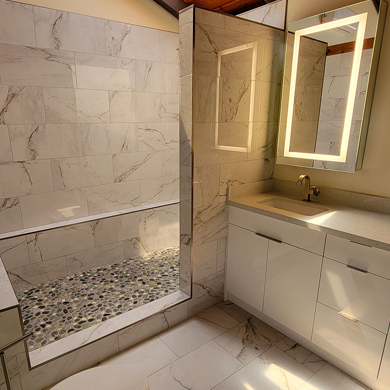 image of new bathroom done by Waialae Plumbing.